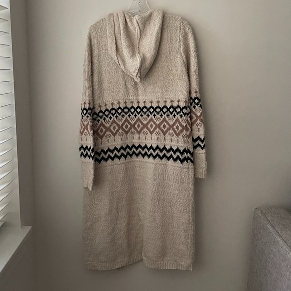 The Shanty Cardigan Sweater with Hoodie - Picture 3 of 6